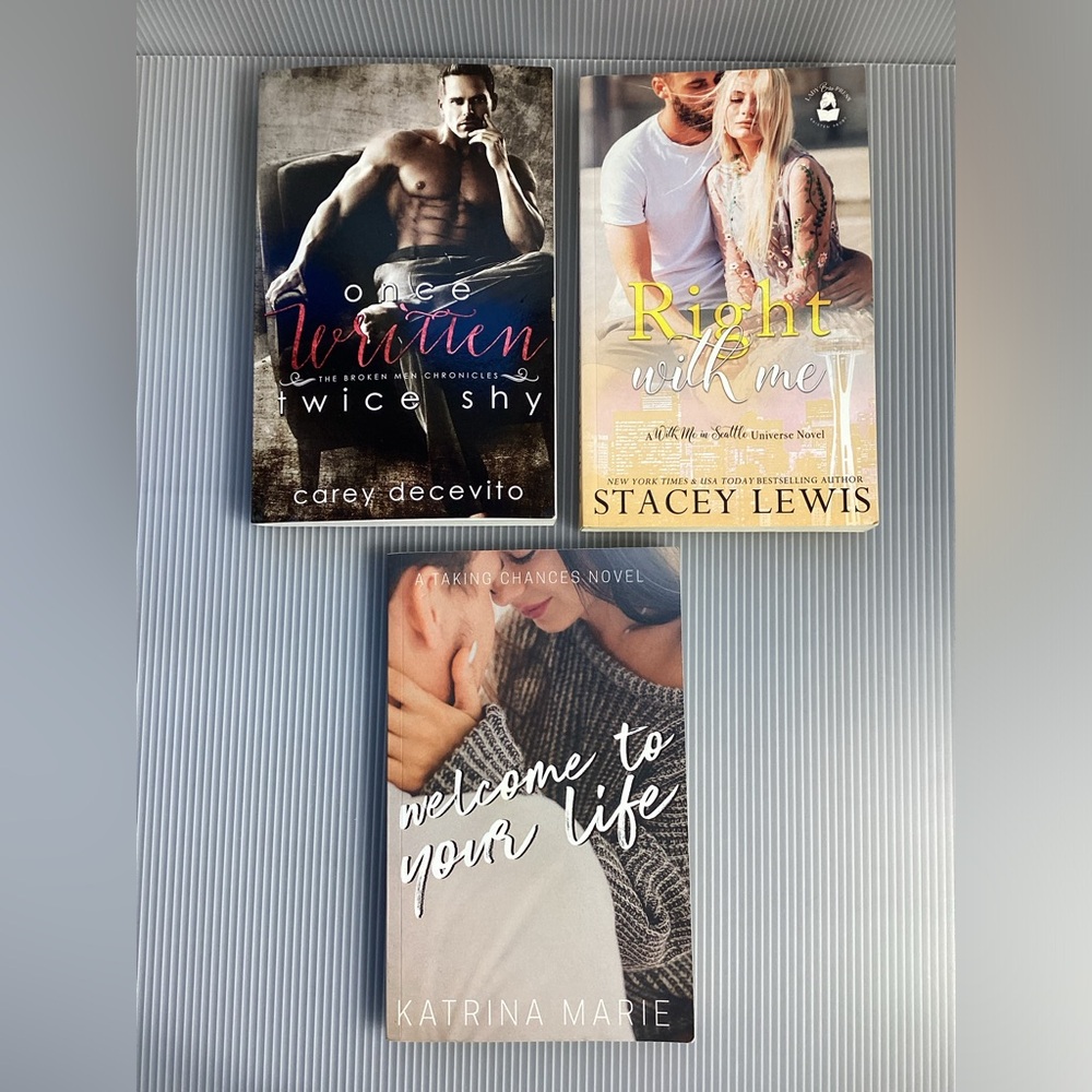 Signed Set of 3 Single Parent Romance Books